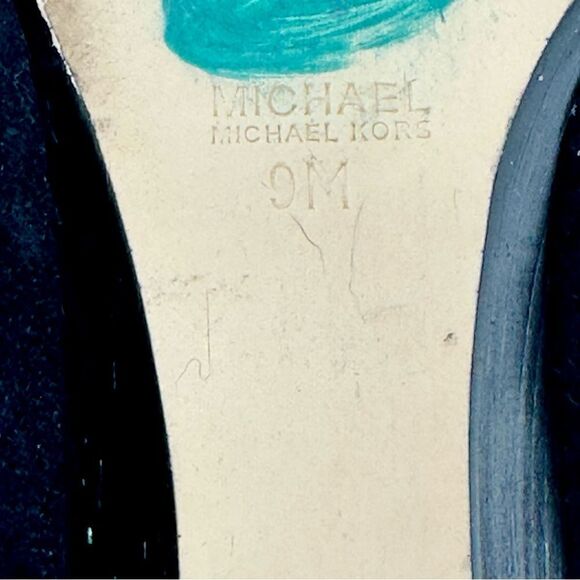 Michael Kors Suede Buckle Low Wedges- Size 9 - Picture 11 of 13